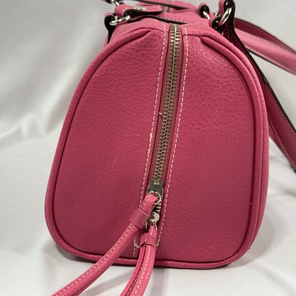 Liz Claiborne Pink Purse Bag Barrel Shoulder Bag Accessories Tote READ - Picture 5 of 16